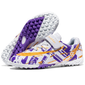 Chaussures de football pour enfants pour garçons et filles, <span class=keywords><strong>crampons</strong></span> TF avec velcro, tige synthétique respirante, chaussures d'entraînement antidérapantes - Product Image 6