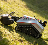 Tondeuse à gazon robotisée tout-terrain sans fil homologuée CE EPA pour l'agriculture, débroussailleuse intelligente à fléaux télécommandée