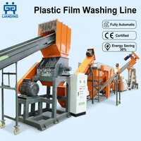 Línea de Pretratamiento de Películas Plásticas de Desecho, Línea de Lavado Antes de la Peletización, Línea de Producción de Reciclaje y Limpieza de Desechos Plásticos Blandos de PP y PE