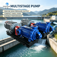 Pompe centrifuge horizontale multi-étages à haute résistance à la corrosion, construction en fer pour les installations d'alimentation en eau (prise en charge personnalisée)