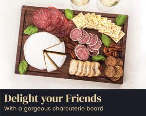 Accesorios de cocina Tabla de cortar de madera de acacia grande con tanque de jugo y tabla de cortar de mango conveniente para Cocina - Product Image 2