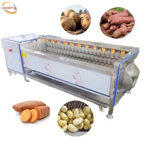 Kommerzielle Gemüse-, Zwiebel- und Kartoffelschälmaschine mit Reinigungsbürste für Zwiebeln und Ingwer, Kartoffelwasch- und Schälmaschine - Product Image 5