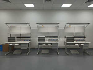 इलेक्ट्रीशियन आसान असेंबली मॉड्यूल कार्यशाला के लिए फैक्टरी मूल्य कार्य तालिका कंप्यूटर स्टैंड के साथ वर्कबेंच - Product Image 5