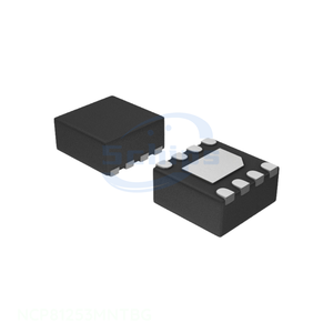 Composants électroniques : Circuit intégré de gestion de l'alimentation (PMIC) NCP81253MNTBG, pilote de porte demi-pont, 8DFN, 8 VFDFN, avec contacts apparents, autorisé - Product Image 1