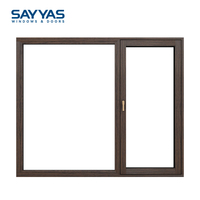Ventana Abatible Hacia Adentro Sayyas P135 de Lujo Sostenible con Revestimiento de Aluminio y Madera, Certificada PHI para Proyectos Ecológicos LEED y Casas Pasivas