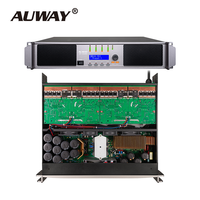 Amplificateur de puissance numérique professionnel DSP 4 canaux classe TD 2U pour rack, haute puissance, modèle DP-10000, vente chaude de l'usine Auway