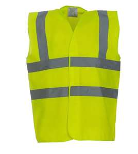 उच्च दृश्य जैकेट 2 "चौड़ाई चिंतनशील टेप 100% पॉलिएस्टर ट्रायोट समर्थन अनुकूलन - Product Image 1