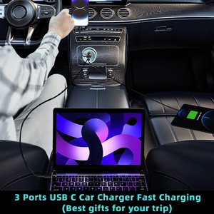 Nouveau <span class=keywords><strong>chargeur</strong></span> de <span class=keywords><strong>voiture</strong></span> transfrontalier 191W haute puissance Type-C allume-cigare QC3.0 Super Charge Rapide OLIVER Vente en gros usine - Product Image 3