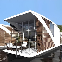Capsule spatiale intelligente, structure mobile, hôtel, bateau, maison flottante préfabriquée à vendre