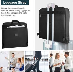 Housse de costume pour homme en nylon de luxe, anti-poussière, pliable, personnalisable, fabriquée en usine BSCI. - Product Image 3