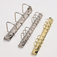 Clips de reliure personnalisés, attaches de fichiers, mécanisme métallique, anneau en O, anneau en D, anneau en Q, anneau en D incliné ; réutilisables, couleur personnalisée, taille personnalisée, trous de rivets