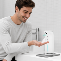 Distributeurs automatiques de savon infrarouges sans contact, intelligents, rechargeables par USB, en mousse ABS de bonne qualité, OEM/ODM directement de l'usine