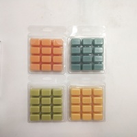 Bougies en cire de soja et cire d'abeille écologiques faites à la main, en forme d'ampoule, formes personnalisables, cubes de cire fondue design, Noël, 1 couleur personnalisée