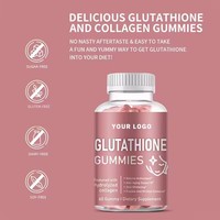 Complément alimentaire OEM/ODM pour un teint clair et uniforme, gommes blanchissantes pour la peau au L-Glutathion avec collagène, forme posologique bonbons gommeux