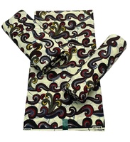 Tissu 100% Coton Peigné Ignifuge Léger Motif Batik Africain Tissé 130GSM Personnalisable Textile de Maison Filles Garçons