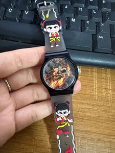 Reloj de pulsera con estampado de Nezha, el niño <span class=keywords><strong>demonio</strong></span> que causa estragos en el mar, estilo superventas, reloj silencioso para estudiantes - Product Image 5