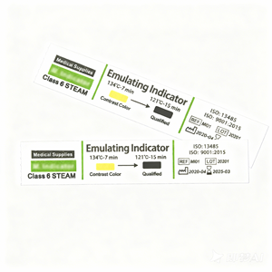Tira Indicadora de Esterilización a Vapor Tipo 6, <span class=keywords><strong>Tarjeta</strong></span> Indicadora de Autoclave Médica - Product Image 3