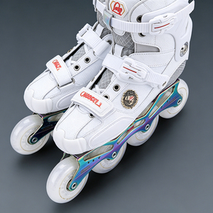 Patins à roulettes de slalom en fibre de carbone pour adultes, patins à roulettes de freestyle professionnels, cadre CNC, roulements ABEC, chaussures de patinage - Product Image 4