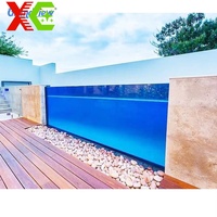 Plaque acrylique transparente sur mesure pour fenêtres de piscine, haute transparence, résistante aux UV, fabricant de panneaux en PMMA épais
