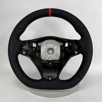 Volant en cuir de carbone perforé personnalisé pour BMW sport rouge montage E46 E90 E38 E39 E83 E60 E70 E71 E72 E53 E89 E92