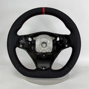 Volante de cuero de carbono perforado personalizado para <span class=keywords><strong>BMW</strong></span> Sports Red Fitting E46 E90 E38 E39 E83 E60 E70 E71 E72 E53 E89 E92 - Product Image 4
