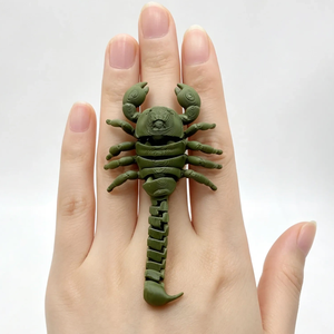 Jouet animal imprimé en 3D personnalisé, jouet scorpion entièrement articulé, modèle animal, décoration de bureau et de maison - Product Image 2