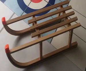 wooden sled