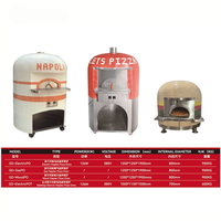 Four à pizza en bois de très grande taille, à cuisson au bois, avec kit de moules en bois, pour briques, mosaïque, tuiles, insert de cuisson au gaz, dôme en pierre et éléments en bois, personnalisable avec logo
