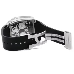 Montre mécanique automatique pour homme, livraison directe, boîtier de forme irrégulière, bracelet en silicone, résistante à l'eau 50m, style sport évidé - Product Image 5