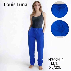 Pantaloni Sportivi Casual da Donna HDJ H7024-4 M/L XL/2XL Blu, Joggers Comodi con Coulisse - Product Image 3