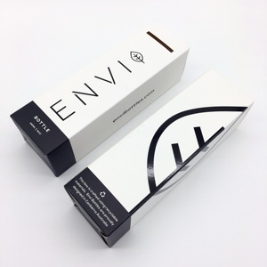 Custom Black Matte Paper Packaging Corrugated Gift Box Essence Hair Oil Bottle Box Water Bottle Packaging Card Box