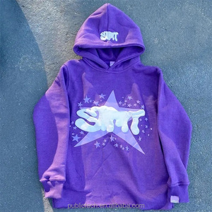 Sudadera con capucha personalizada del fabricante al por mayor, sudaderas con capucha personalizadas con dobladillo crudo sin bolsillos y lavado ácido de gran tamaño - Product Image 3