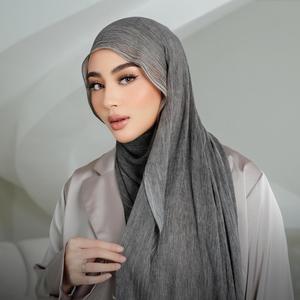 ビスコースパシュミナショール ムスリムヒジャブ ファッションスカーフ マレーシア アラブヒジャブ - Product Image 2