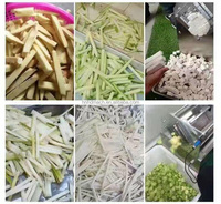 Automatische Groente Paprika Kool Bietenblokje Snijden Aardappel Chip Franse Strip Cutter Wortelstok Cutter Machine Prijs