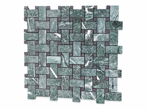 Green Marble <b>Mosaic</b> <b>Tile</b> 12x12 Polished Contemporary Waterproof Bathroom Floor <b>Tile</b> Dolomite Stone - Product Image 1