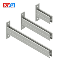 Bras en porte-à-faux de canal de jambe de force arrière pour le système de support de tunnel utilitaire souterrain de jambe de force simple