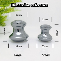 Outil facial Terahertz Mushroom Gua sha, masseur Terahertz fondant sur glace pour Spa relaxant méditation visage yeux rouleau Massage