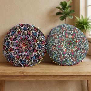 Vente en gros de coussins de siège de canapé décoratifs en PVC non lavables, rembourrés en coton polyester, personnalisables avec broderie, de la marque Malani Impex - Product Image 2
