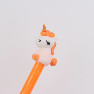 Stylo licorne fantaisie et original avec capuchon coréen Kawaii, encre gel bleue, multicolore, pour fournitures scolaires, étudiants, Kawaii - Product Image 4