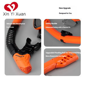 Ensemble de plongée avec tuba pour adultes aux prix d'usine : Lunettes de plongée avec tuba à large champ de vision et verre trempé haute transparence - Product Image 5