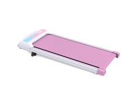 Tapis de course électrique rose esthétique 2-en-1 pliable et portable avec moteur 2,5 CV pour la marche et la course à domicile, idéal pour optimiser l'espace - Vente en gros