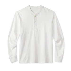 T-shirt classique uni en gros, coupe régulière, 100% coton jersey, t-shirt Henley - Product Image 1