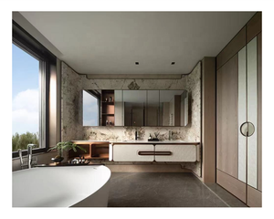 ชุดโต๊ะเครื่องแป้งในห้องน้ำอ่างล้างหน้าหินอ่อนดีไซน์แบบอัจฉริยะ - Product Image 3