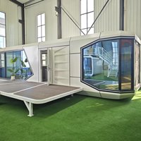 Navire Mobile de Luxe Espace Capsule Maison 28 m² 38 m² avec 2 Chambres Cuisine