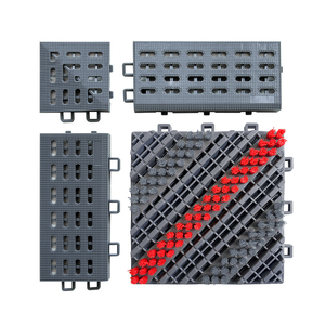 Popular Eva Door Entrance <strong>Floor</strong> Mat <strong>Brush</strong> Anti Slip Hollow Matting Three in One Interlocking Triad Modular Tiles Mat - Product Image 2