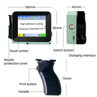 Mini-imprimante jet d'encre portable pour codes de lots, séchage rapide, codage de dates et numéros sur œufs, TIJ