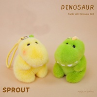 Peluche courte mignonne dinosaure Gemini, série pendentif lavable, rembourrage en coton PP, 11-30 cm, poupée pour machine à pinces, unisexe, emballée sous vide