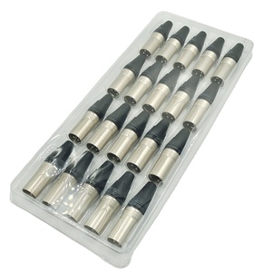 <span class=keywords><strong>Conector</strong></span> <span class=keywords><strong>XLR</strong></span> de 3 Pines Macho y Hembra, Contactos Niquelados, 3 Núcleos, Enchufe Macho y Hembra, Carcasa Metálica para Micrófono - Product Image 4