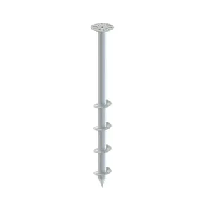 Tornillo de tierra galvanizado en caliente para soporte solar fotovoltaico - Product Image 4