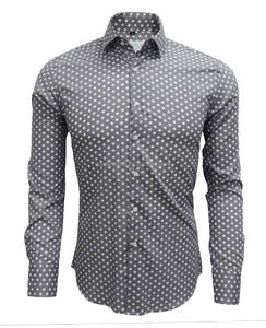 Herren bedruckte Hemden Neueste Design Kontrast Kragen und Manschette Paisley Baumwolle Hemd für Männer - Product Image 4